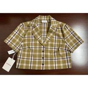 Aritzia Sunday Best Tuesday Shirt - GREEN Size 2XS - NWT